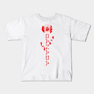 Canada Rose Flag Kids T-Shirt